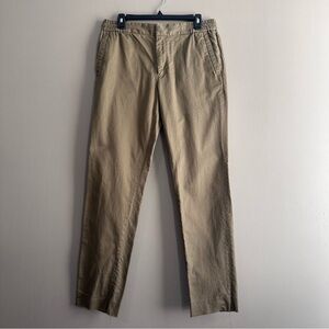 Vince. Owen Classic Fit Dark Khaki Pants Mens Medium Cotton Casual Office